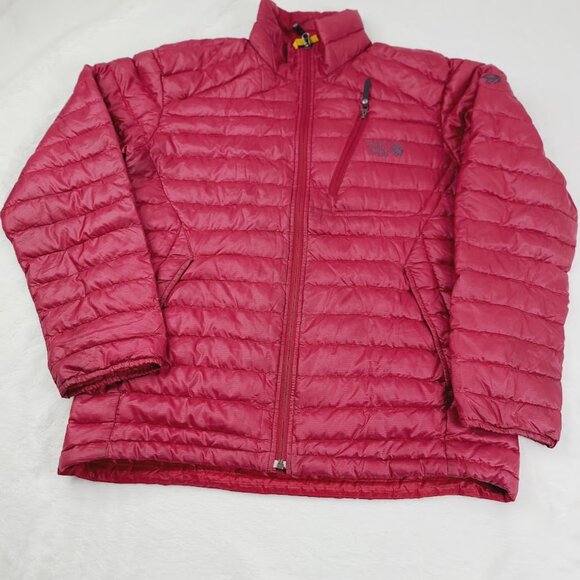 Mountain Hardwear Men's Red 800 Down Long Sleeve Padded Puffer Jacket Size L - Picture 4 of 12